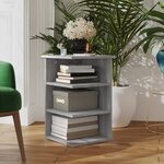 vidaXL Armoire latérale Sonoma gris 35x35x55 cm Bois d'ingénierie