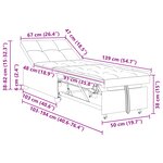 vidaXL Sofa-lit 3 en 1 en tissu taupe à design extensible