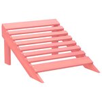 vidaXL Chaise de jardin Adirondack avec pouf bois de sapin solide rose