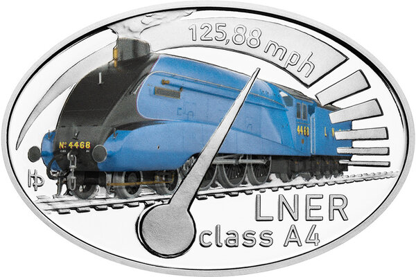 Monnaie LNER CLASS A4 Class A4 Famous Steam Locomotives 1 Oz Argent 1$ Niue 2026 (PRÉCOMMANDE)