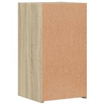 vidaXL Tables de chevet 2 Pièces chêne sonoma 35x34x65 cm bois ingénierie