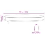 vidaXL Housse de Table Extérieure 102 x 102 x 10 cm Tissu Oxford 210D