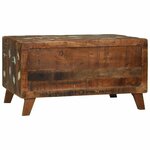 vidaXL Table basse Multicolore bois de récupération massif