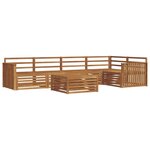 vidaXL Ensemble de canapés d'extérieur 6 Pièces Naturel