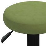 vidaXL Tabourets de bar lot de 2 vert clair velours