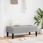vidaXL banc Gris nuage 113 x 57 x 39 cm tissu