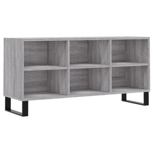vidaXL Meuble TV sonoma gris 103 5x30x50 cm bois d'ingénierie