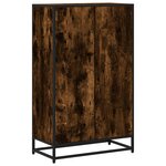 vidaXL Bibliothèque chêne fumé 65 5x33x107 5 cm bois d'ingénierie
