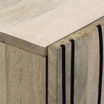 vidaXL Buffet Blanc 60 x 33.5 x 75 cm Bois de manguier massif