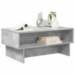 vidaXL Table basse Gris béton 80 x 46 x 35 cm Bois d'ingénierie