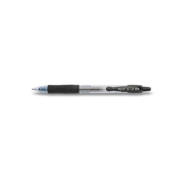 Stylo bille à encre Gel G2 05 Pointe Fine Noir PILOT
