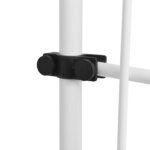 vidaXL Auvent rétractable manuel 400 cm Rayures bleues et blanches