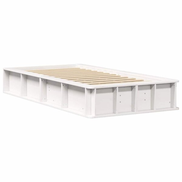 vidaXL Cadre de lit avec stockage Blanc 80 x 200 cm bois