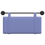 vidaXL Tête de lit suspendue Bleu denim Tissu