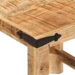 vidaXL Tables d'appoint gigognes 3 Pièces bois de manguier massif brut