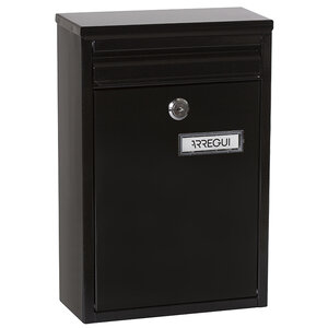 Boîte aux Lettres en Acier  Zaguán E5754  Avec Fente Arrière  Noir