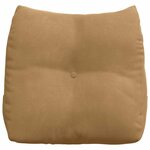 vidaXL Coussin de Dos Marron 45 x 24 x 50 cm Velours