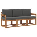 vidaXL Ensemble de canapés d'extérieur 3 pc Naturel et Anthracite