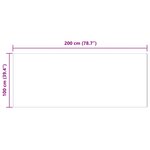 vidaXL Tapis en Fourrure Synthétique de Lapin Olite Beige 100 x 200 cm