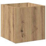 vidaXL Jardinière chêne artisanal 40x40x40 cm bois d'ingénierie