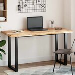 vidaXL Dessus de table rectangulaire 140x60x4 cm bois massif d'acacia