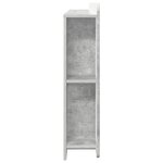 vidaXL Cabinet de Tête de Lit Gris béton Bois d’ingénierie