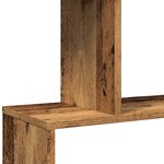vidaXL Étagère séparatrice de pièce à 4 niveaux vieux bois 70x24x129cm