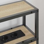 vidaXL Tête de lit de rangement Chêne sonoma 90 cm Bois d'ingénierie