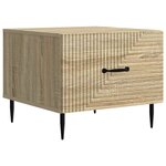 vidaXL Table basse Chêne Sonoma 49 x 50 x 40 cm Bois d'ingénierie