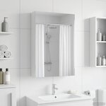 vidaXL Armoire Miroir de Salle de Bain Blanc 40 x 10 5 x 60 5 cm
