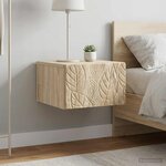 vidaXL Table d'appoint murale 2 pc Chêne Sonoma 34 5 x 33 x 20 cm