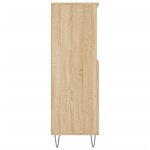 vidaXL Buffet haut Chêne sonoma 60x36x110 cm Bois d'ingénierie