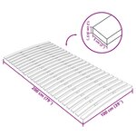 vidaXL Latte de rechange pour sommier avec 24 lattes 100 x 200 cm