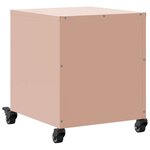 vidaXL Table de chevet rose 36x38 5x43 5 cm acier