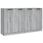 vidaXL Buffets 2 Pièces Sonoma gris 60x30x70 cm Bois d'ingénierie