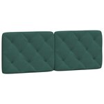vidaXL Cadre de lit sans matelas vert foncé 140x200 cm velours