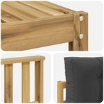 vidaXL Ensemble de canapés d'extérieur 6 pc Blanc et anthracite