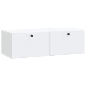 vidaXL Meuble TV mural 98 x 41 x 30 cm Blanc Bois d'ingénierie