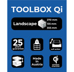 Module de classement toolbox qi chargeur de batterie - 4 tiroirs iderama - arlequin - exacompta