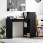 vidaXL Bureau Chêne noir 108 x 55 x 103 5 cm Bois d'ingénierie