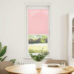 vidaXL Store plissé rose 40x100 cm largeur du tissu 39 4 cm polyester