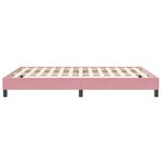 vidaXL Cadre de lit sans matelas rose 140x210 cm velours