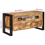 vidaXL Cabinet à chaussures Marron bois de récupération massif