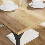 vidaXL Table basse Chêne artisanal 55 x 55 x 40 cm Bois d'ingénierie