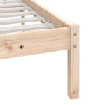 vidaXL Cadre de lit 90x190 cm simple bois massif de pin