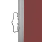 vidaXL Auvent latéral rétractable Marron 100 x 600 cm