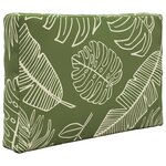 vidaXL Coussin de canapé d'extérieur 2 Pièces Modèle feuille Polyester
