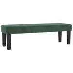 vidaXL Sommier à lattes de lit et matelas Vert foncé 140x190cm Velours