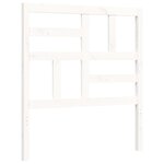 vidaXL Cadre de lit avec tête de lit blanc petit simple bois massif