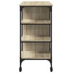 vidaXL Chariot de cuisine chêne sonoma 100x45x89 5cm bois d'ingénierie
